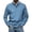 Blue, variant on Oalirro Long Sleeve Tee Shirts for Men Men's Printing Turn-Down Collar Pullover Tops Casual Slim Fit Basic Long Sleeve T-Shirt