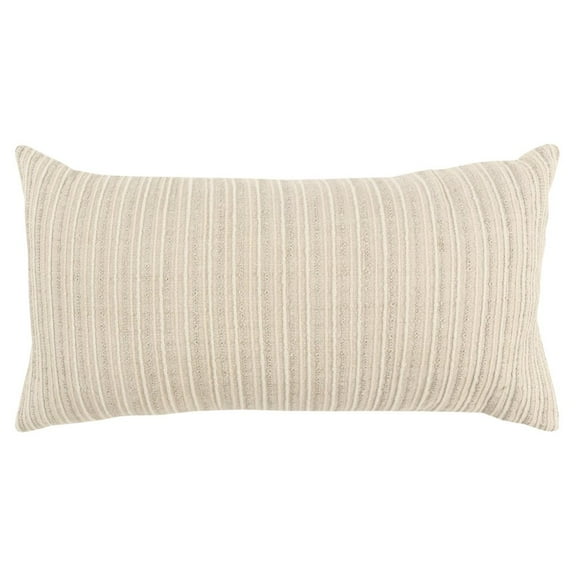 HomeRoots 14" X 14" Natural Cotton Blend Pillow