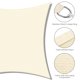 thumbnail image 4 of Yescom 2 Pack 23x20FT Rectangle Sun Shade Sail Canopy UV Block Commercial Carpark Pool Camping Beach Outdoor Off White, 4 of 10