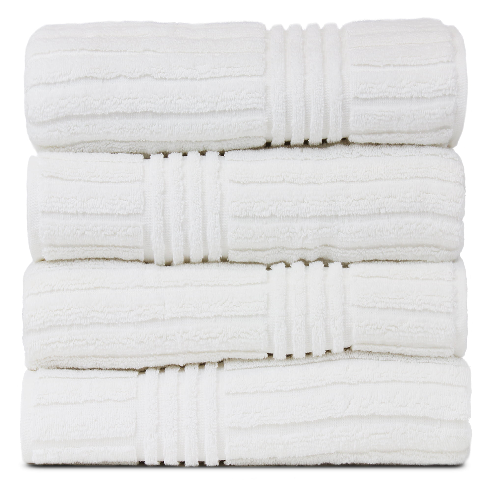 100% Cotton Bath Towel Set 3 Piece White Bath Towel Set for Hotel Beach Spa 