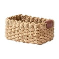 thumbnail image 2 of EGNMCR Woven Rope Storage Basket Natural Paper Rope Organizer Basket Decorative Wicker Basket For Home Bathroom Bedroom Kitchen Office Sundries Cosmetics Toys Woven Rattans Basket, 2 of 6