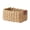 Khaki3, variant on Rectangular Natural Paper Rope Woven Storage Basket - Decorative Wicker Style Organizer Bin with Handles - Multi‑Purpose Storage Container for Home Bathroom Bedroom Kitchen Office(S)