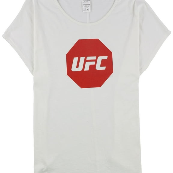 UFC Mens Octagon Logo Graphic T-Shirt, White, Medium