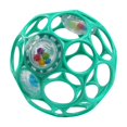 thumbnail image 1 of Juguete para bebés Bright Starts Oball, sonajero fácil de agarrar, verde azulado, sin BPA, 1 of 2