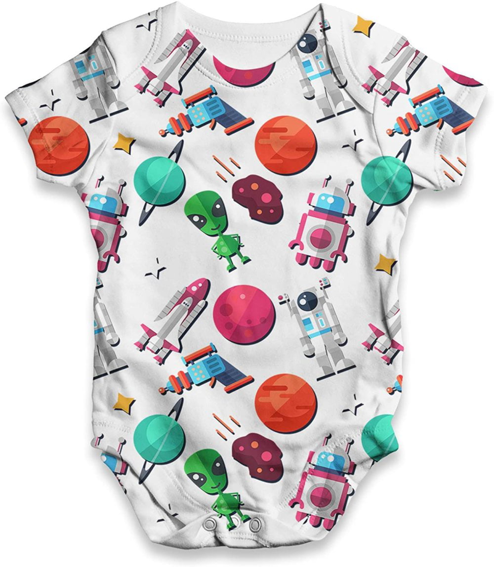 Twisted Envy Bunny Rabbit Baby Unisex Funny ALL-OVER PRINT Baby Grow Bodysuit 