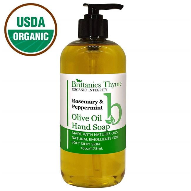 Brittanies Thyme 242084 16 oz Organic Olive Oil Liquid Hand Soap
