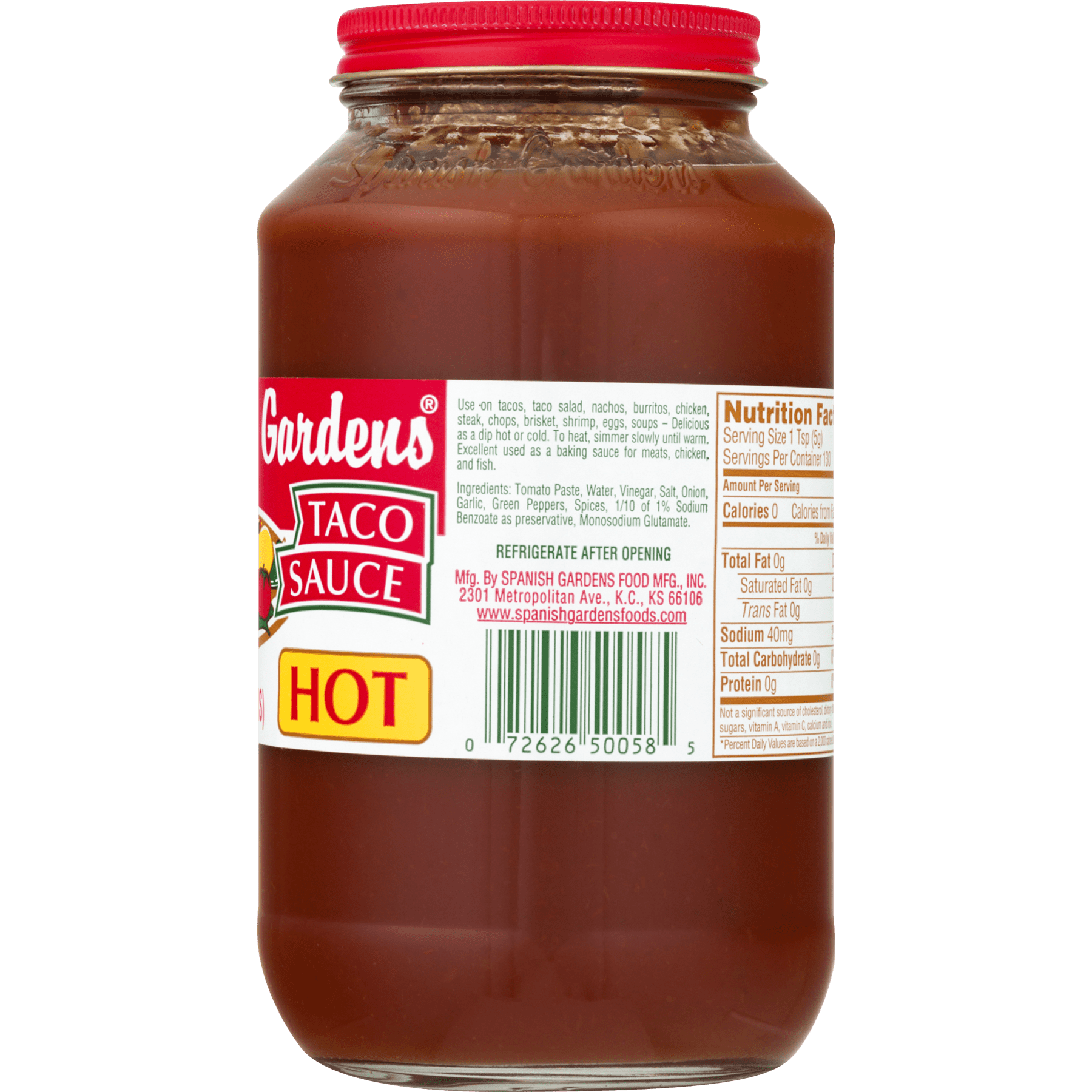 2 Pack Spanish Gardens Taco Sauce Hot 23 0 Fl Oz Walmart Com