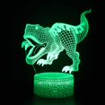 thumbnail image 1 of Regalos de dinosaurio, luz nocturna 3D de dinosaurio T-rex para control de niños y 16 colores que cambian y función regulable y papel de regalo, regalos de cumpleaños de Navidad para niño niña XianweiShao 9024715142313, 1 of 2