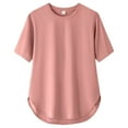thumbnail image 5 of Women's Casual T Shirts Cotton Mid Sleeve Summer Basic Tunics Tee Tops, 5 of 5