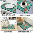 thumbnail image 3 of Dish Drying Mat for Kitchen Counter 20x12in Washable Quick Dish Drying Pad Rubber Backed Absorbent Draining Mat Fit Kitchen Counter,Bar,Under Sink,Dishes,Utensils,Dish Rack, 3 of 6
