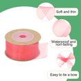 thumbnail image 3 of 3 Pcs Roll Sheer Organza Ribbon Organza Ribbon 1 Inch 10 Yard Sheer Ribbon Red, 3 of 7