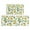 Lemon Flowers, variant on Lemon Flower Rugs and Mats Non Skid Washable Absorbent Microfiber Soft Kitchen Mat for Floor Set Of 2 Decor Stain Resistant 17"x47"+17"x30"