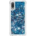 thumbnail image 2 of case for Samsung Galaxy A02 Case for Girls Women, Fashion Shiny Creativity Quicksand Flowing Liquid Floating Soft TPU Cover Glitter Cute Bling Clear Protective Case for Samsung Galaxy M02 RLS Blue, 2 of 14