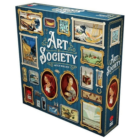 Art Society Collection Board Game, Bid At Auctions, Collect & Display Your Art, 2-4 Players