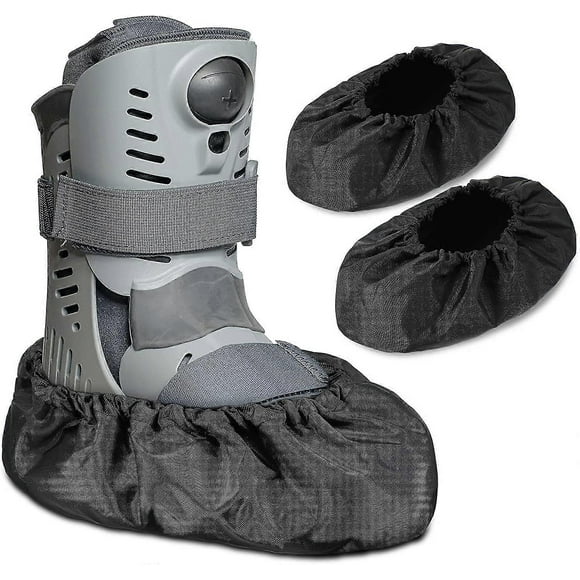 2 Pieces Walking Boot Cover Recovery Shoes Covers Non Skid Foot Brace Cover Reusable Boot Cover Waterproof Cast Rain Cover