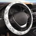 thumbnail image 5 of Gaeub Not All Those Who Wander Are Lost 3 Breathable Stretch Elastic Steering Wheel Cover, Cool in Summer and Warm in Winter, Universal 15 inch, 5 of 6