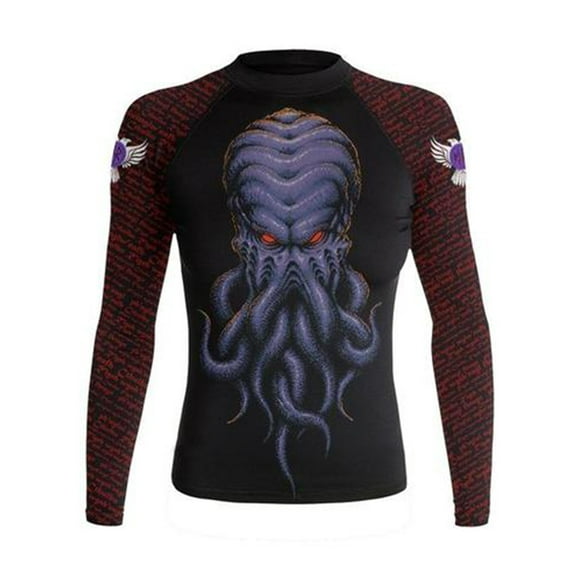 Raven Fightwear Women's Cthulhu Rash Guard BJJ MMA Black