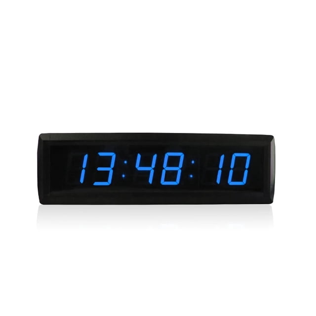 LED Countdown Clock, Digital Meeting Timer, Wall Mounted Indoor Clock, 12, 24 H, 1.8"