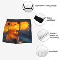 thumbnail image 3 of Sikiie Glowing Mushroom In Forest Print Men's Boxer Briefs, Elastic Waistband Boxer Briefs Leggings-Small, 3 of 5