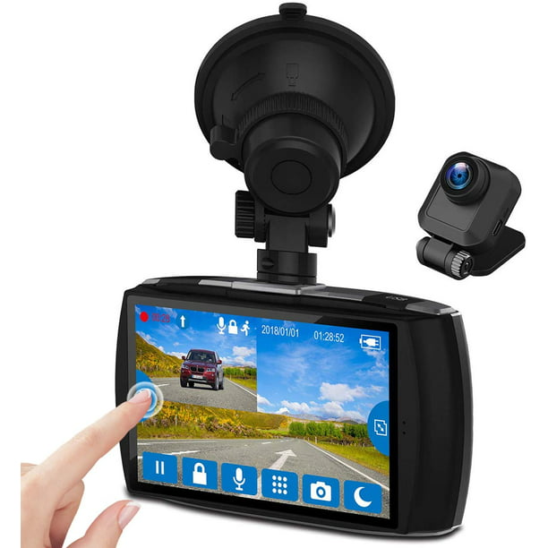 Z-Edge Dual Dash Cam 4.0″ Touch Screen Front