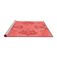 thumbnail image 2 of Ahgly Company Machine Washable Indoor Square Oriental Red Modern Area Rugs, 5' Square, 2 of 4