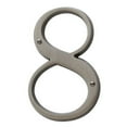 thumbnail image 4 of Baldwin 90676 Solid Brass Residential House Number 6 - Nickel, 4 of 7
