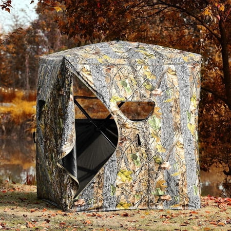3 Person Portable Pop Up Hunting Blind with Tie Downs