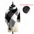 thumbnail image 3 of Fashion Long Shawl Big Grid Winter Warm Lattice Large Scarf, 3 of 5