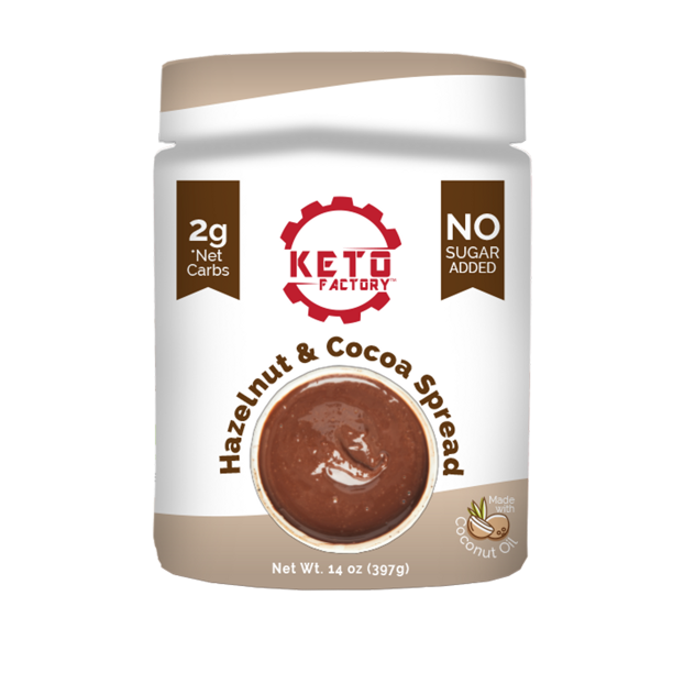 Keto Factory Hazelnut & Cocoa Spread, 14 Oz Jar All Natural Keto