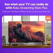 Streaming Stick Plus 2025 - 4K & HDR Streaming Device for TV with Voice Remote - Free & Live TV