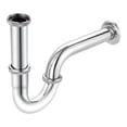 thumbnail image 3 of Cuenca del baño Fregadero trampa de desechos de desechos desagües de desechos de desechos universales para lavabo, trampa de fregadero de tubo de drenaje ajustable para baño de dormitorio 29 cm, 3 of 8