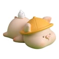 thumbnail image 1 of Ganfancp Cerdo Resina Cerdo Estatua Feng Shui Estatua Miniatura Torta Sombrero Modelo Escultura Ofertas Del Día 1X Adorno de Cerdo, 1 of 7
