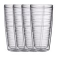thumbnail image 1 of Boston Warehouse Gobelets en Plastique Isolés, 24 Onces, Lot de 4, Collecte Claire, 1 of 10