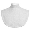 thumbnail image 1 of TiaoBug Coton Faux Col Détachable Col Montant Col Dickey Chandail à Col Roulé Demi-Haut Blouse Cache-Cou d'Hiver Gris Pâle Taille Unique, 1 of 7