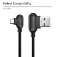 thumbnail image 2 of Cable micro USB de ángulo recto, cable de cargador de Android de 90 grados, cable de cargador trenzado de 6.6 pies USB a micro, apto para teléfonos inteligentes Samsung / LG Eigraketly SH1105-65, 2 of 2