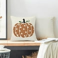 thumbnail image 4 of Fall Pillow Covers 20x20 Set of 2, Orange Polka Dots Pumpkin Farmhouse Fall Decorations Throw Pillow Covers Autumn Thanksgiving Outdoor Decorative Linen Cushion Case for Couch Sofa Home, 4 of 6