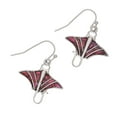 thumbnail image 2 of Elsie & Zoey Women's Abalone Manta Ray Earrings, 2 of 2