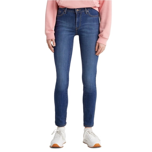 Levi's Womens 711 Fitted Skinny Fit Jeans, Blue, 34X26 Short