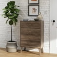 thumbnail image 6 of Prepac Milo Mid Century Modern 4-Drawer Vertical Chest, Drifted Gray, 6 of 11
