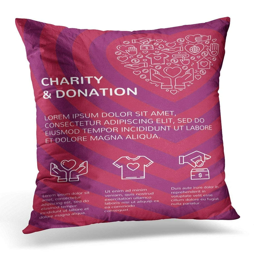 CMFUN Charity and Donation with Graphic Flat in Heart Form with Your