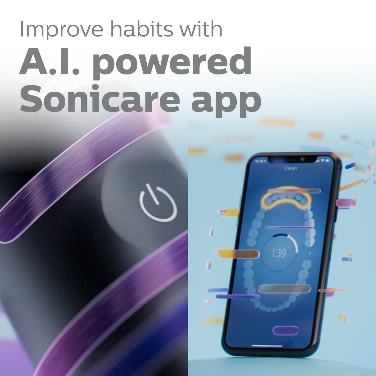 Brosse à dents rechargeable Philips Sonicare Prestige 9900, dotée de la technologie SenselQ, bleu minuit, HX9990/12