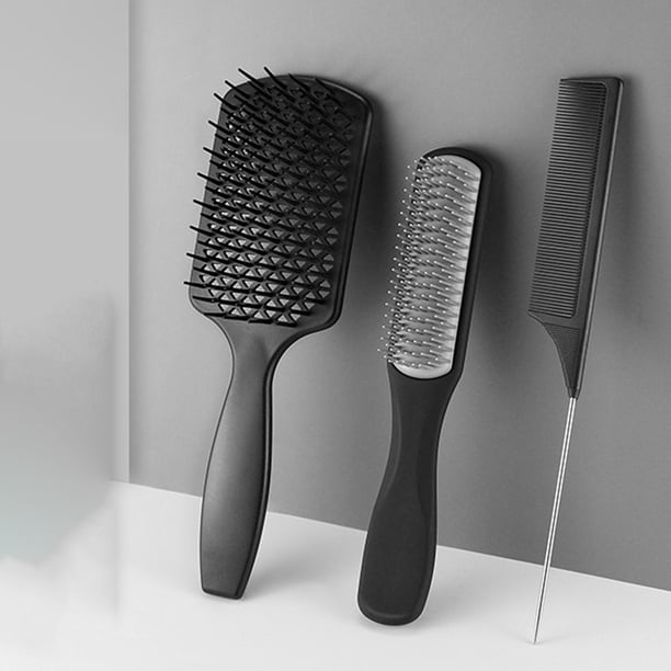de 3 s cabello, cepillo y puntiaguda para Negro shamjiam Peine de pelo de cola