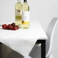 thumbnail image 2 of Luxury Table Protector Pad, 2 in 1 Table pad + Great Looking Tablecloth - Heat Resistant, Spill & Stain Proof - Flannel Backing (54x108, White - Silk Stripe), 2 of 4