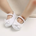 thumbnail image 5 of Yoyauz Baby Girl Mary Jane Shoes Anti Slip Rubber Sole Ballet Slippers Princess Dress Wedding Shoes Newborn Kids Shoes Toddler Shoes（0-12 Month）, 5 of 10