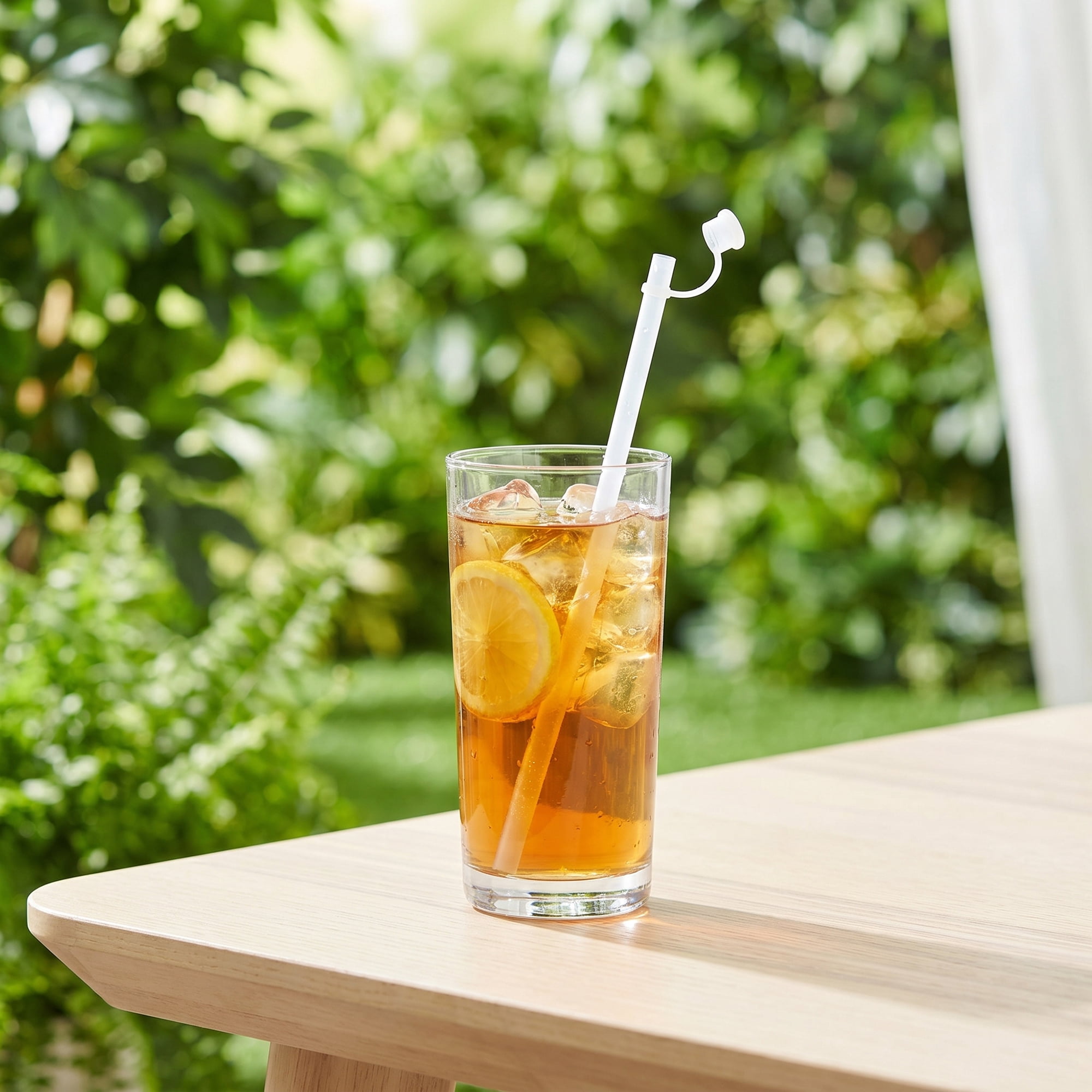 Unique Bargains 8Pcs Reusable Durable Silicone Dishwasher Safe Straws Transparent