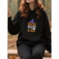 thumbnail image 3 of Spooky Cool Halloween Hoodie for Men and Women, Unisex Pullover Hooded Sweatshirt, Comfortable Cotton Poly Blend, Casual Seasonal Outfit, 3 of 5