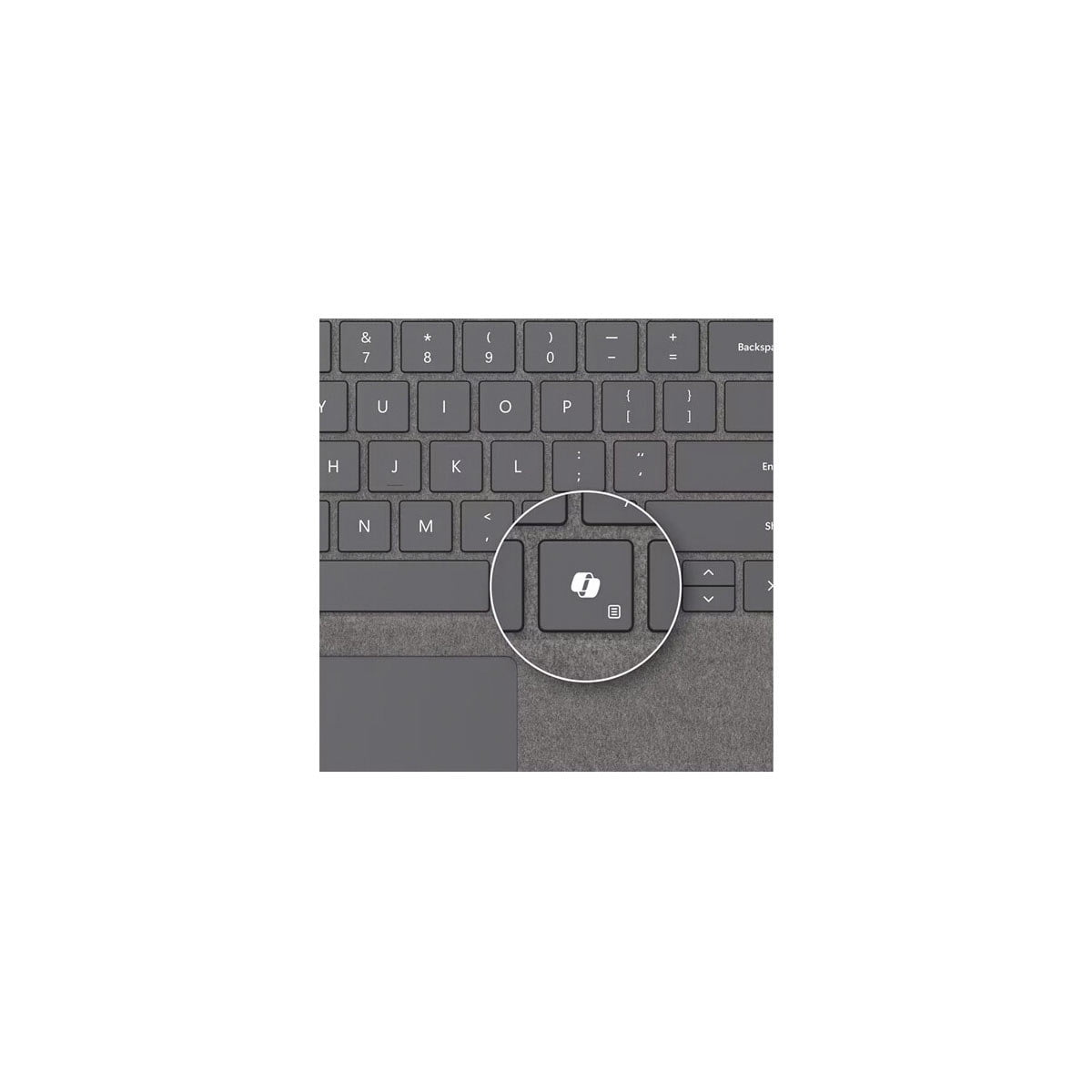 Microsoft Surface Pro 13" Keyboard with Pen Storage, Platinum 8XB-00186