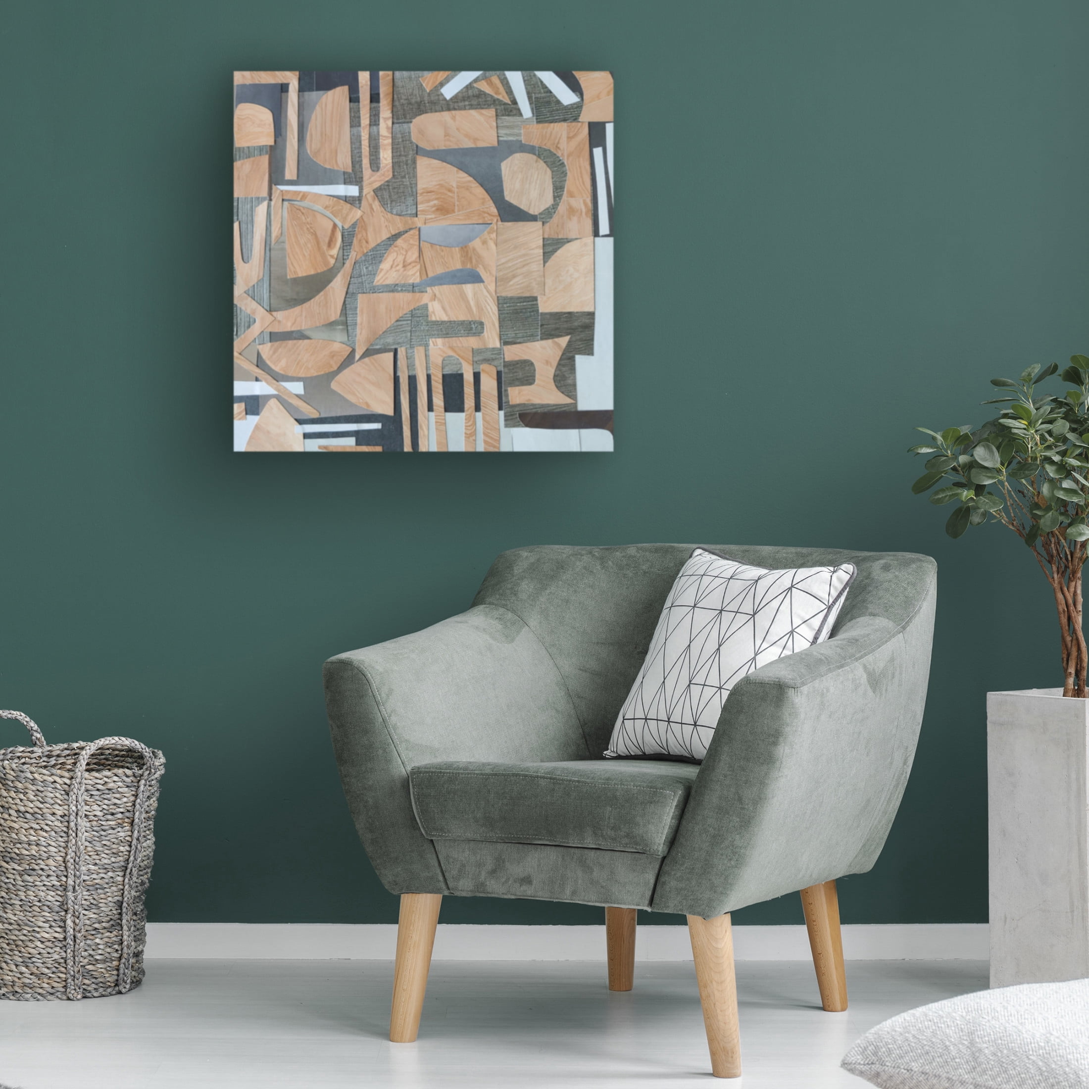 Canvas Wall Art - Coco Good 'Mombasa Village I' Wall Art for Living Room, Bedroom, or Office Décor by Trademark Fine Art - 24 x 24 Inches