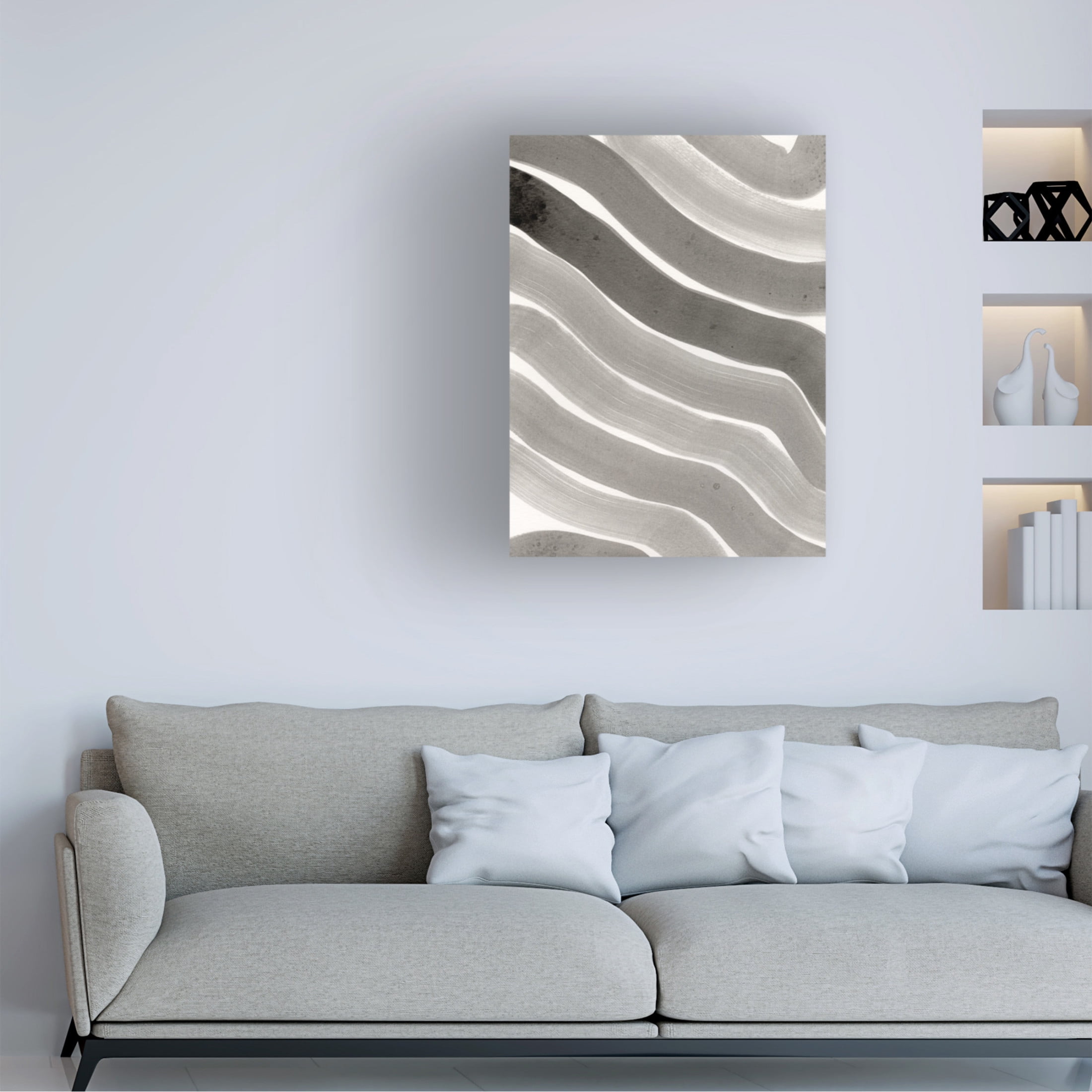 Trademark Fine Art Jodi Fuchs Neutral Wiggle II Canvas Wall Art
