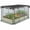Beige-6*3*1ft, variant on 6x3x1ft Home Garden Galvanized Raised Planter Bed with Plant Protection Net and Shade Canopy, Metal Planter Boxes Bottomless for Planting Vegetables, Flowers, Herbs